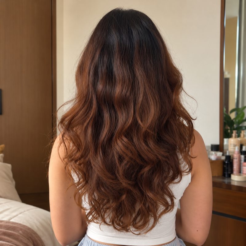 After: softer, smoother-looking waves